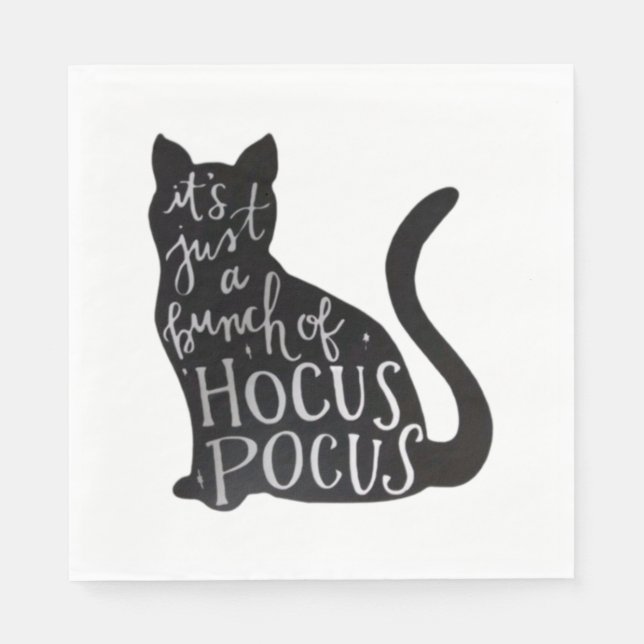 Guardanapo De Papel Gato Spooky (Frente)