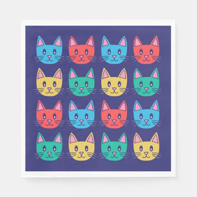 Guardanapo De Papel Gatos (Frente)