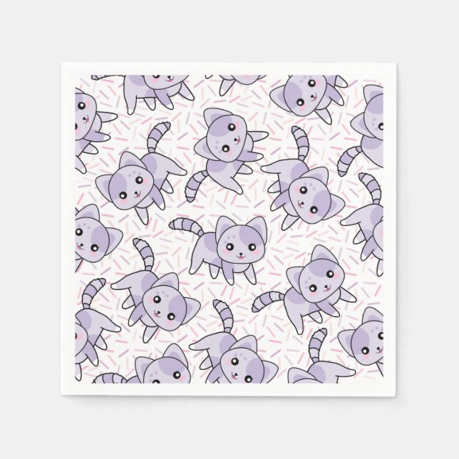 Guardanapo De Papel Gatos (Frente)