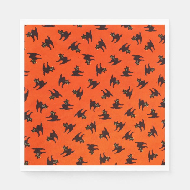 Guardanapo De Papel Gatos Pretos (Frente)