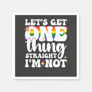 Guardanapo De Papel Gay de Orgulho LGBT permite que um Hetero não seja