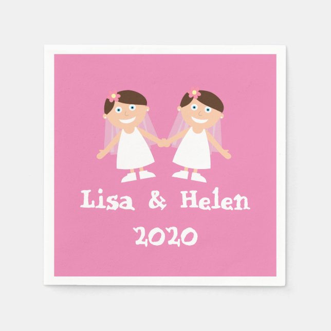 Guardanapo De Papel Gay Wedding (Frente)