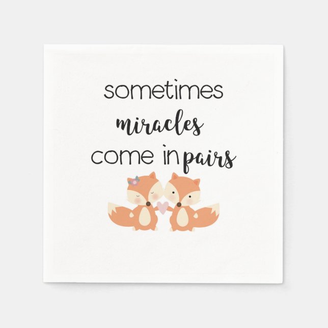 Guardanapo De Papel Gêmeas Garotas (Frente)