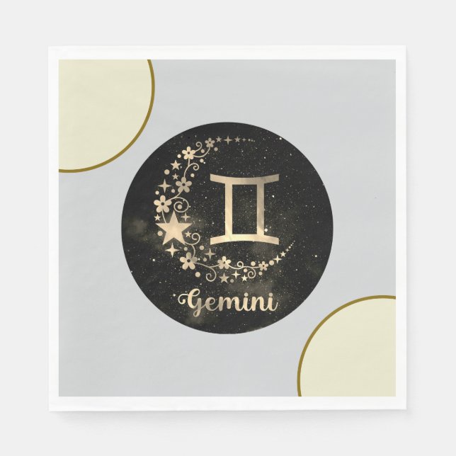 Guardanapo De Papel Gemini Party Napkins (Frente)