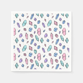 Guardanapo De Papel Gemstones Gemstones Gems Cristal de Trendy Trendy