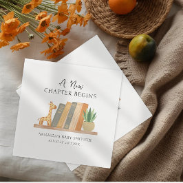 Guardanapo De Papel Gender Neutral A New Chapter Begins Baby Shower