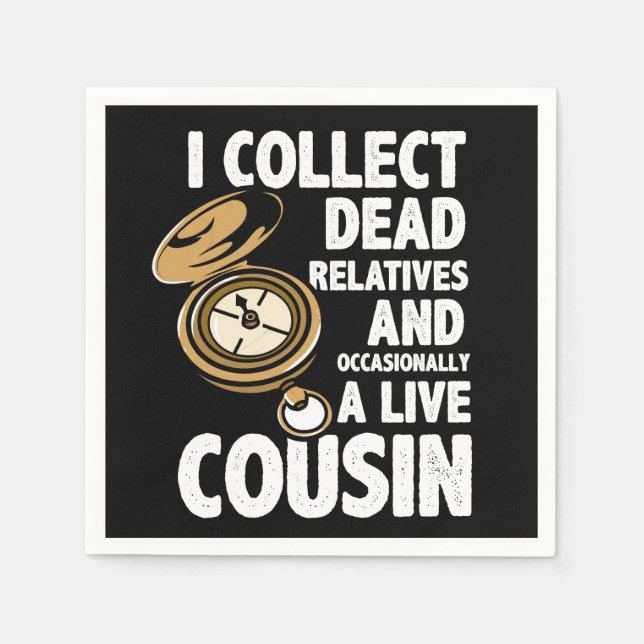 Guardanapo De Papel Genealogia do Historiador Familiar (Frente)