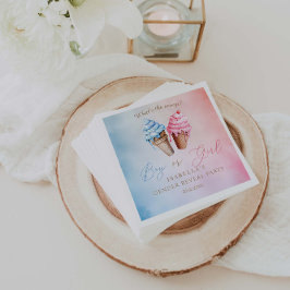 Guardanapo De Papel Gênero do sorvete Revela o que é a colher