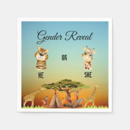 Guardanapo De Papel Gênero Revela Papel Africano Napkin