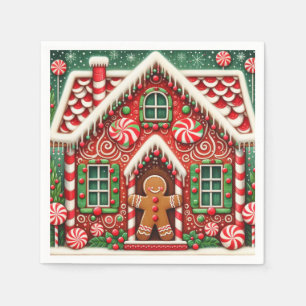 Guardanapo De Papel Gengibre branco, homem e casa