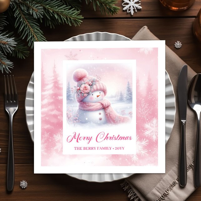 Guardanapo De Papel Gentle Pinkmas Christmas Scene Napkins Kids Winter (Gentle Pinkmas Christmas Scene Napkins Kids Winter Fun)