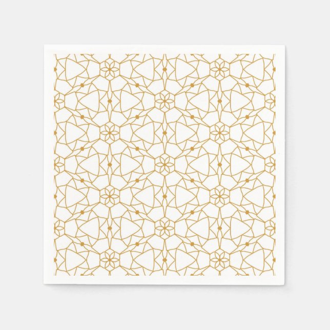 Guardanapo De Papel Geometria Amarela (Frente)