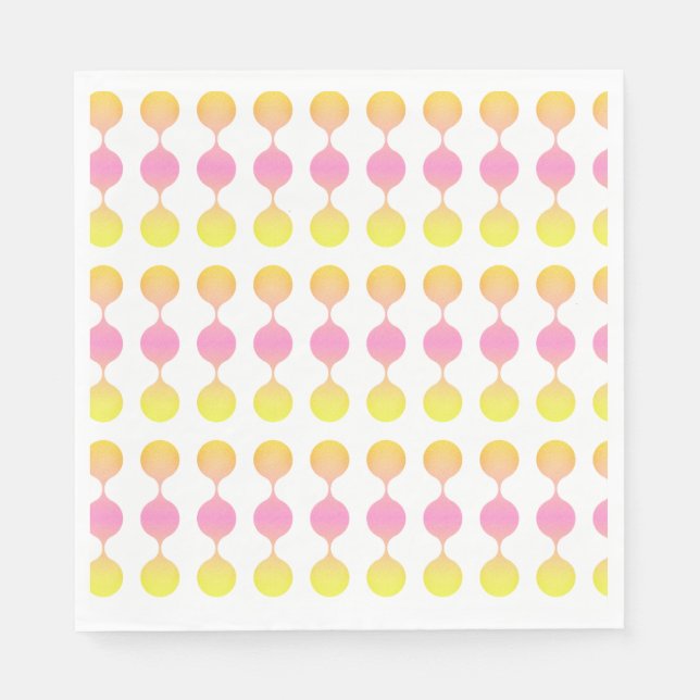 Guardanapo De Papel Geometria de Verão (Frente)