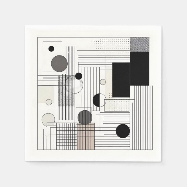 Guardanapo De Papel Geometric Matrix (Frente)