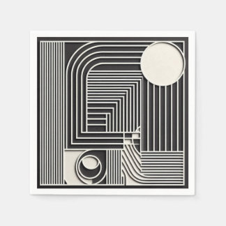 Guardanapo De Papel Geometric Orbit Lines