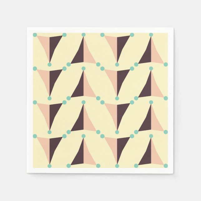 Guardanapo De Papel Geometric pattern in retro vibe (Frente)