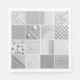 Guardanapo De Papel Geometric Texture Grid 