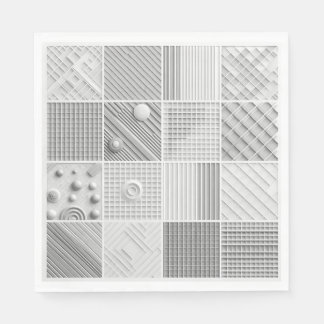 Guardanapo De Papel Geometric Texture Grid