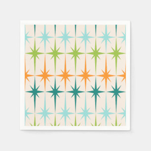 Guardanapo de papel geométricos de Starbursts do