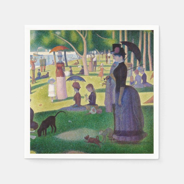Guardanapo De Papel Georges Seurat - Um Domingo na La Grande Jatte (Frente)