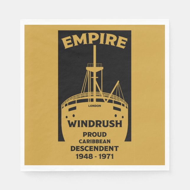Guardanapo De Papel Geração Windrush História Negra (Frente)