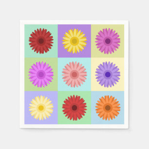 Guardanapo De Papel Gerbera 3x3 Daisy Design