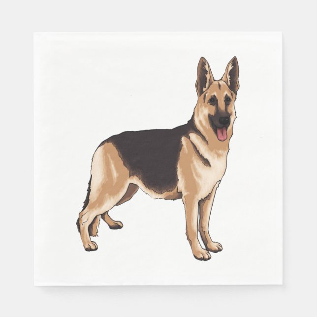 GUARDANAPO DE PAPEL GERMAN SHEPHERD 1 (Frente)