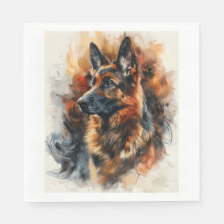 Guardanapo De Papel German shepherd em Campos Magnéticos