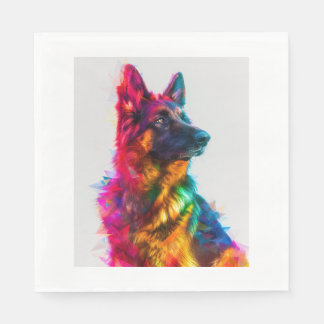 Guardanapo De Papel German shepherd na Perfeição à Prism
