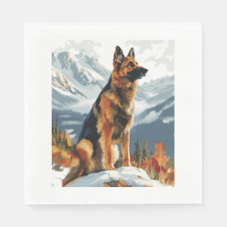 Guardanapo De Papel German shepherd no Agendador Icy