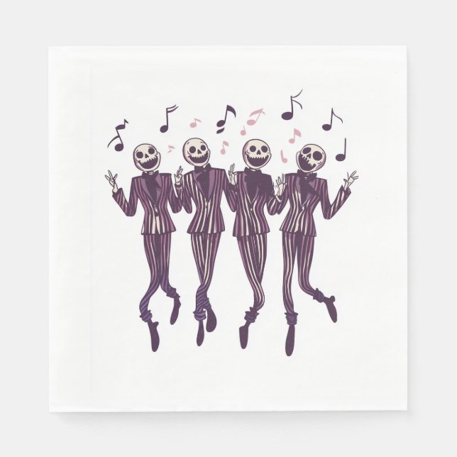 Guardanapo De Papel Ghost Barbershop Quartet (Frente)