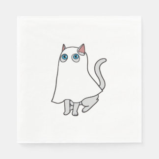 Guardanapo De Papel Ghost Cat Classic T-Shirt_1