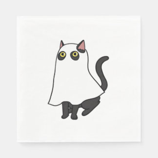 Guardanapo De Papel Ghost Cat Classic T-Shirt_2