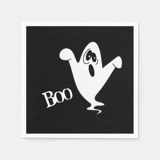 Guardanapo De Papel Ghost Halloween Cute Howling (Frente)