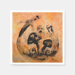 Guardanapo De Papel Ghost Mushroom Paper Napkins