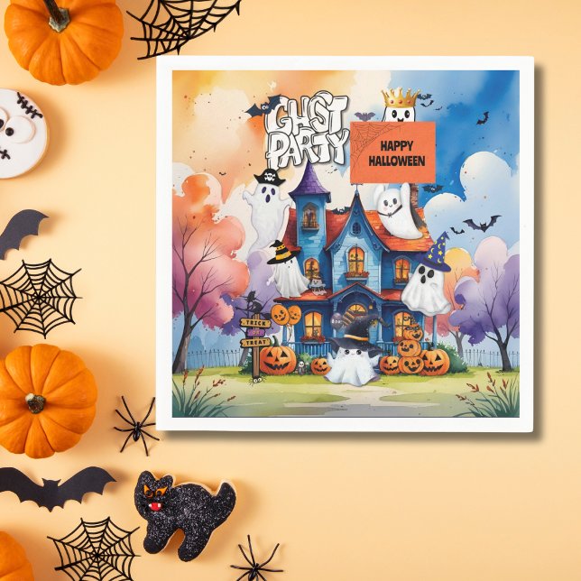 Guardanapo De Papel Ghost Party Kids Halloween (Criador carregado)