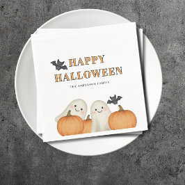 Guardanapo De Papel Ghost Pumpkin Personalized Halloween Party 