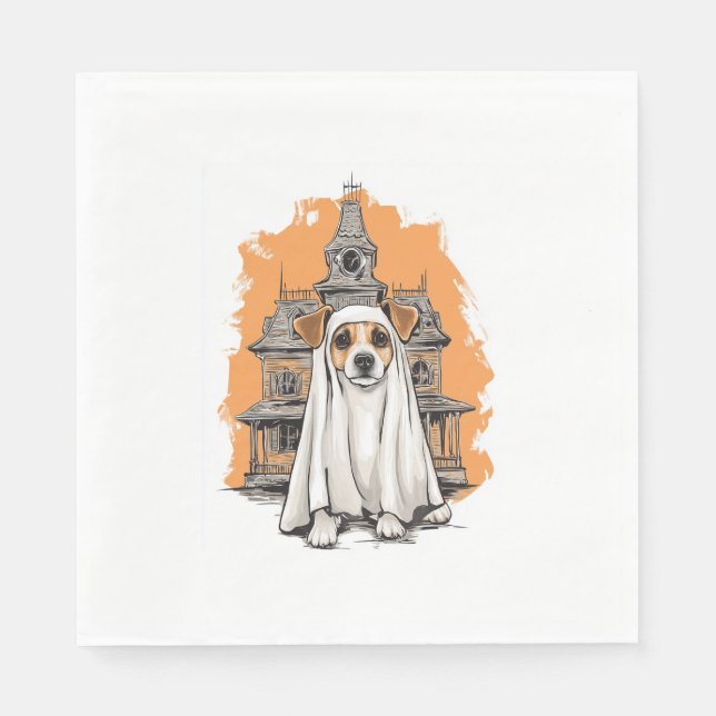 Guardanapo De Papel Ghost Pup - Figurino de Cachorro Louco (Frente)