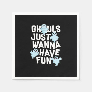 Guardanapo De Papel Ghouls Só Quer Divertir-Se Com Engraçado E Design