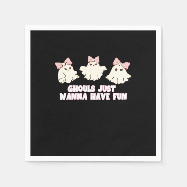 Guardanapo De Papel Ghouls Só Quer Divertir-Se Excessivamente (Frente)
