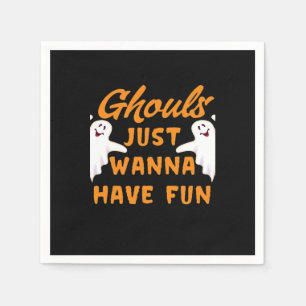 Guardanapo De Papel Ghouls Só Quer Divertir-Se No Outono