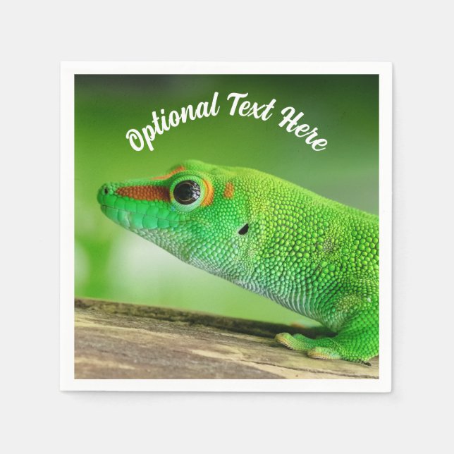 Guardanapo De Papel Giant Green Day Gecko - Phelsuma grandis (Frente)