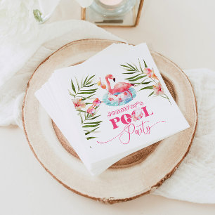 Guardanapo De Papel Gilr piscina cor-de-rosa flamingo