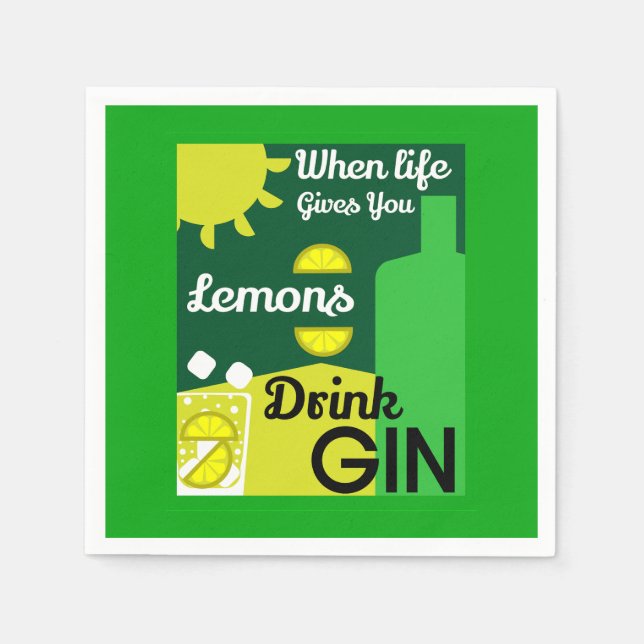 Guardanapo De Papel Gin Drinkers | Love Gin | Casa Decor | BARES (Frente)