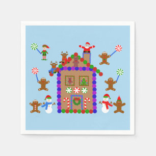 Guardanapo De Papel Gingerbird House #2 Napkins