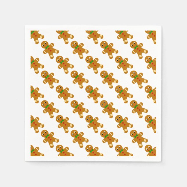 Guardanapo De Papel Gingerbird Man (Frente)