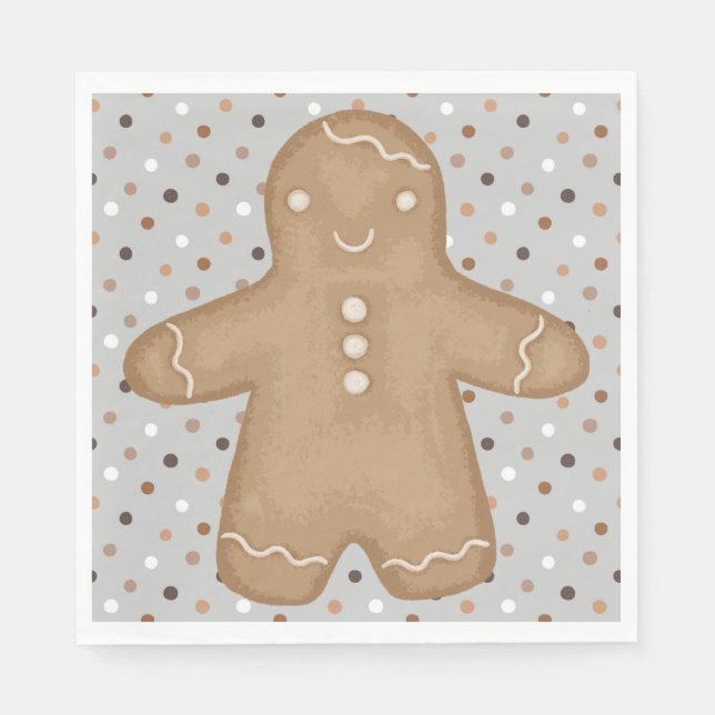 Guardanapo De Papel Gingerbird Man Napkins (Frente)