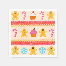 Guardanapo De Papel Gingerbread Christmas Paper Napkins