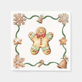 Guardanapo De Papel Gingerbread Man | Christmas Napkins