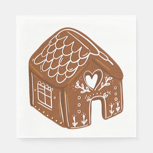 Guardanapo De Papel Gingercake House (Frente)